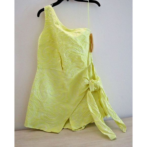 Ciebon R4105-SP23177 Women's Sz M Bright Yellow Tabbi Skort Romper $128 - Picture 1 of 13
